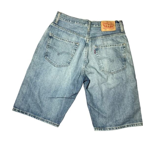 Vtg Y2K Levi’s 569 Denim High Waisted Bermuda Shorts Jorts 30 Classic Casual - Picture 1 of 5
